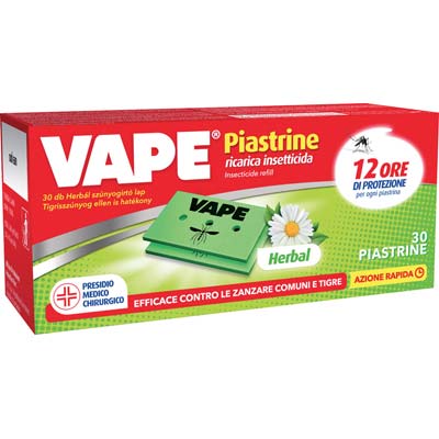 Piastrina Herbal per Zanzare Vape Mat - Set da 360 pezzi Piastrina Herbal per Zanzare Vape Mat - Set da 360 pezzi