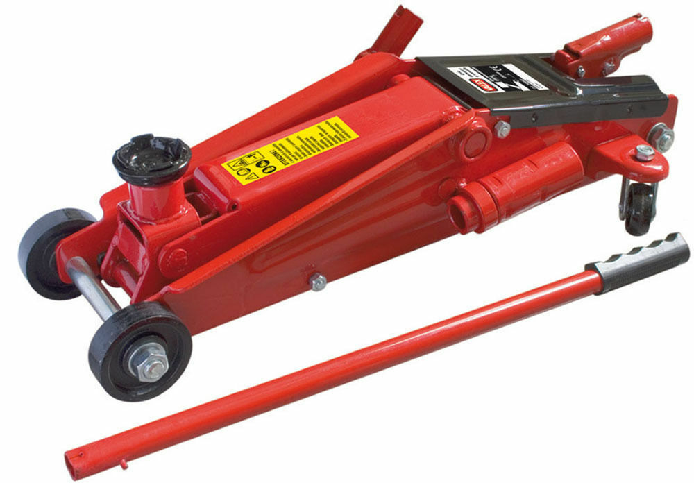 Martinetto Idraulico A Bottiglia CRICK AUTO 6 Tonnellate - Sollevatore Auto, Corsa Pistone 14 Cm + 7 Cm Vite, Asta Inclusa