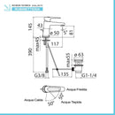 MISCELATORE LAVABO NOBILI SERIE NORA