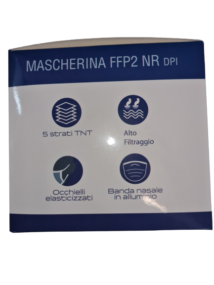Mascherina FFP2 NR DPI - 5 strati con Certificazione Europea - 30 Pezzi