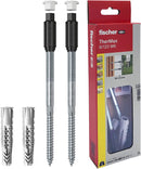 Fischer Thermax 8/120 M6 Kit 2 pcs Plugs for Fixing on Insulating Coating, Max 120 mm, Medium Light Loads, 45682