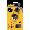 Giravite Nano Portainserti A Cricchetto Stanley - 6 Inserti