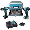 Makita CLX228SAX2 Set Trapano avvitatore e impulsi 3 Batterie da 10,8V + Valigetta