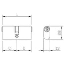 Cilindro Ovale 8300 Iseo