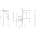 SERRATURA CANCELLO INFILARE 604451 ISEO - Ferramenta Eurotecnica