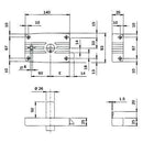 Serratura Legno Applicare 485603 Iseo Entrata 60 Mm