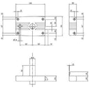 Serratura Legno Applicare 485603 Iseo Entrata 60 Mm
