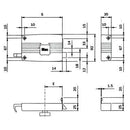 Serratura Legno Applicare 402 Iseo Sinistra