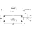 Serratura Serranda Applicare 2275 Securemme ( Destra/Sinistra ) - Ferramenta Eurotecnica