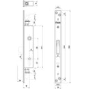 Serratura Montante Infilare 746 14 Fiam
