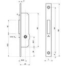 Serratura Montante Infilare 903 14 Fiam Entrata 16 Mm