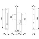 SERRATURA MONTANTE INFILARE 355 OMEC - Ferramenta Eurotecnica