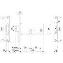 SERRATURA FASCIA INFILARE 780 OMEC - Ferramenta Eurotecnica