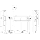 SERRATURA FASCIA INFILARE 890 OMEC - Ferramenta Eurotecnica