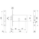 SERRATURA FASCIA INFILARE ELETTRICA 388 OMEC - Ferramenta Eurotecnica