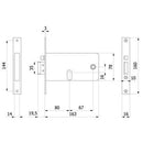 SERRATURA FASCIA INFILARE ELETTRICA 877 OMEC - Ferramenta Eurotecnica