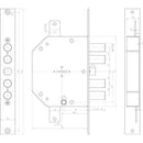 Serratura Metallo Applicare 2155 Plus Cr Entrata 60 Mm (Destra/Sinistra) - Ferramenta Eurotecnica