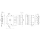 SERRATURA LEGNO APPLICARE 3200 CR ENTRATA 60 mm (Destra/Sinistra) - Ferramenta Eurotecnica