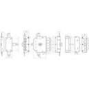 SERRATURA LEGNO APPLICARE 3300 CR ENTRATA 60 mm (Destra/Sinistra) - Ferramenta Eurotecnica