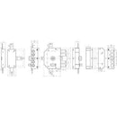 SERRATURA LEGNO APPLICARE 3350 CR ENTRATA 60 mm ( Destra/Sinistra ) - Ferramenta Eurotecnica