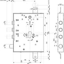 SERRATURA METALLO APPLIC 898571GRL GARDESA MOTTURA ENTRATA 89 mm ( Destra/Sinistra ) - Ferramenta Eurotecnica