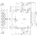SERRATURA METALLO APPLICARE 50555 MOTTURA ENTRATA 60 mm (Destra/Sinistra) - Ferramenta Eurotecnica