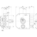 SERRATURA LEGNO APPLICARE 20510 MOTTURA ENTRATA 63 mm (Destra/Sinistra) - Ferramenta Eurotecnica