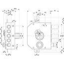 SERRATURA LEGNO APPLICARE 20530 MOTTURA ENTRATA 60 MM (Destra/Sinistra) - Ferramenta Eurotecnica