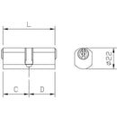 Cilindro Tondo Sfaccettato 8400 Iseo 54 (27+27)