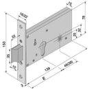 SERRATURA FASCIA INFILARE 121 WELKA - Ferramenta Eurotecnica