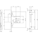 Iseo 663 mortise band lock