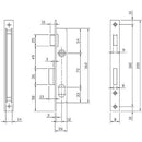 Serratura Montante Infilare 7833ifz Iseo