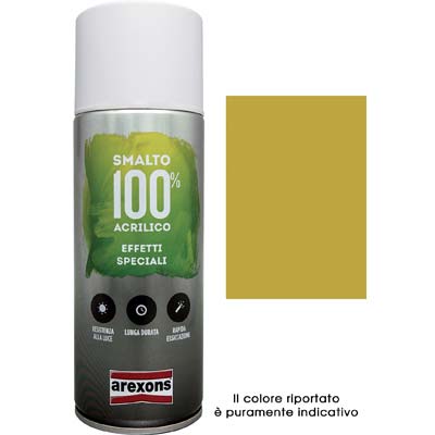 Bomboletta Smalto Spray 100% Acrilico Metallizzante Arexons 400 Ml