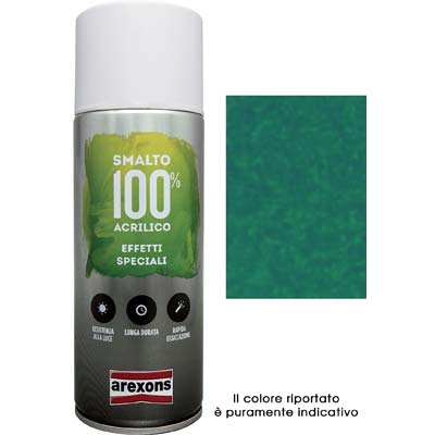Bomboletta Smalto Spray 100% Acrilico Diamantato Arexons 400 Ml (Vari Colori) Verde