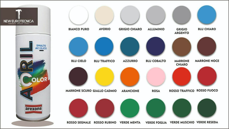 Bomboletta Smalto Spray Acril Color Arexons  400 Ml ( Vari Colori )
