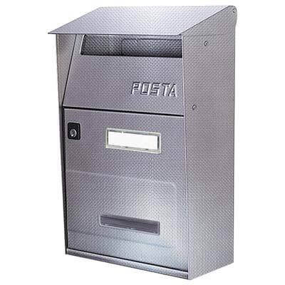 Cassetta Postale Ft Alubox - Acciaio Inox - 2 aperture e 2 chiavi Portalettere