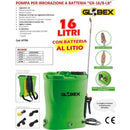 Globex Pompa Irroratrice A Batteria Lt. 16-12v 8 Ah Litio