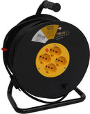 Globex Avvolgicavo Elettrico Cavo Mt. 50 Spina 16a/4 Prese 10-16a Schuko