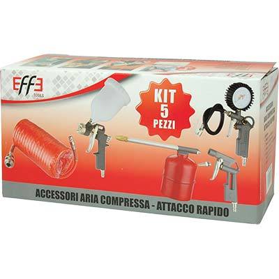 Kit Accessori Aria Compressa - Attacco Rapido Effe 5 pezzi