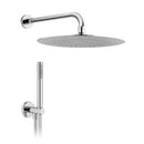 Kit Soffione Tondo a Cascata e Braccio Doccia / Doccetta - 200 / 250 mm
