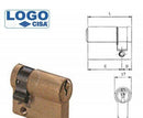 Mezzo Cilindro Logo Cisa A Infilare 40 Mm Porta Serratura Porte Art. 0803102