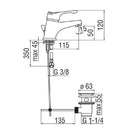 Miscelatore monocomando per lavabo Nobili serie Italia rubinetto piletta scarico
