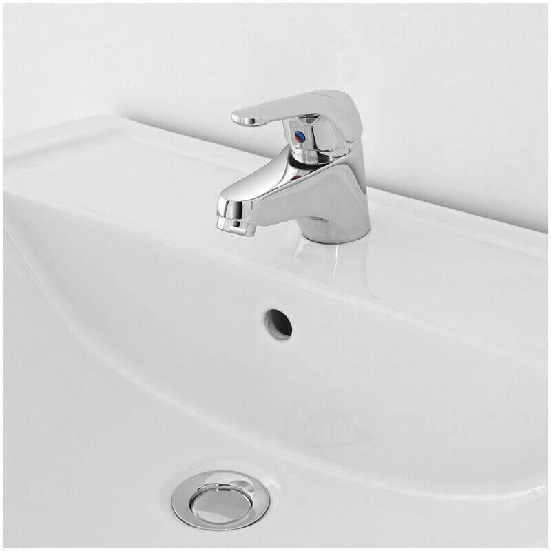 Miscelatore monocomando per lavabo Nobili serie Italia rubinetto piletta scarico