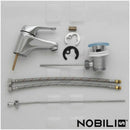 Miscelatore monocomando per lavabo Nobili serie Italia rubinetto piletta scarico