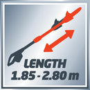 Potatore elettrico 750W Einhell GC-EC 750 T con asta telescopica, svettatoio