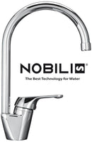 Rubinetto Miscelatore Monocomando Per Lavello Cucina Nobili Serie Italia Cromato