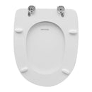 Sedile Wc Per Cesame Vaso Aretusa Bianco Cerniera Regolabile Forma 6 - Tavoletta WC Dianhydro