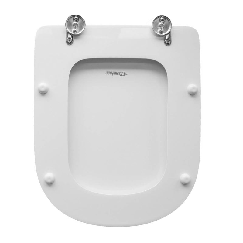 Sedile Wc Per Dolomite Vaso Cristallo Bianco Forma 7 - Tavoletta WC Dianhydro