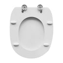 Sedile Wc Per Faleri Vaso Duetto Tondo Bianco Forma 6 - Tavoletta WC Dianhydro