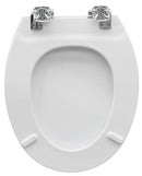 Sedile Wc Universale Con Caduta Rallentata Forma 1 - Tavoletta WC Carrara e Matta